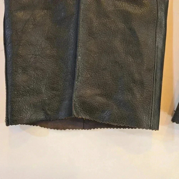 NWT Vintage Lamb Skin Leather Trouser Sport Joinus Pants Black Size 36 Waist - Picture 6 of 12
